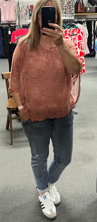 Grace Butterfly lace top