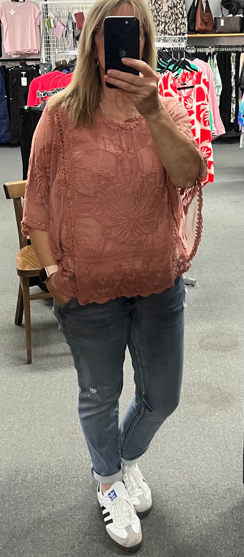 Grace Butterfly lace top