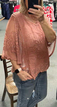 Grace Butterfly lace top