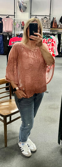 Grace Butterfly lace top