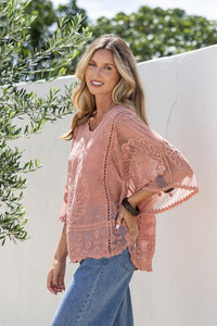 Grace Butterfly lace top