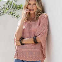 Grace Butterfly lace top