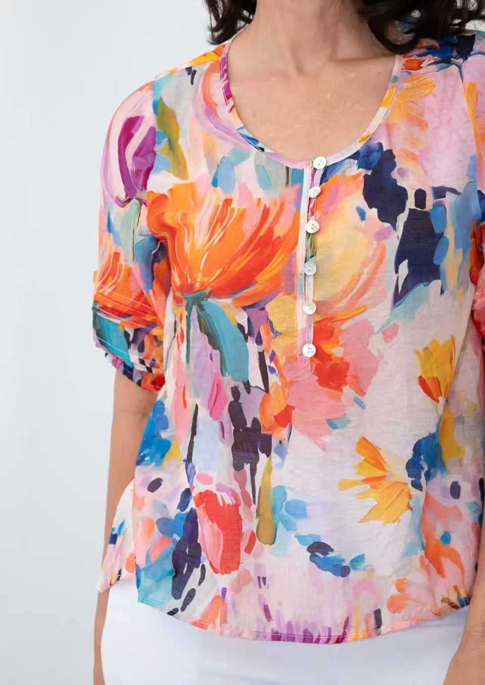 Beth Floral Blouse