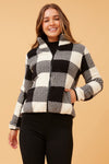 Ace  Check Teddy Jacket
