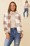 Ace  Check Teddy Jacket