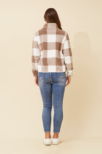 Ace  Check Teddy Jacket