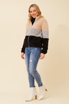 Ace Teddy Jacket  Block Stripe