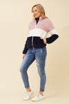 Ace Teddy Jacket  Block Stripe
