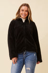 Ace Teddy Jacket. Colour's: Black. Pink. Cream
