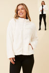 Ace Teddy Jacket. Colour's: Black. Pink. Cream