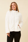 Ace Teddy Jacket. Colour's: Black. Pink. Cream