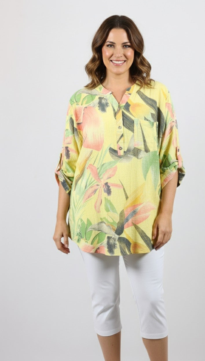 Jane tropical aesthetic Top