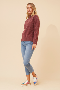 Risa Ribbed Neck Knit Jumper
