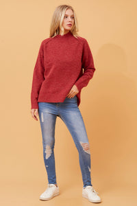 Risa Ribbed Neck Knit Jumper  SALE! Add to Cart now and enjoy an extra 20% OFF