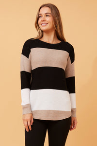 Celia Striped Knit Jumper