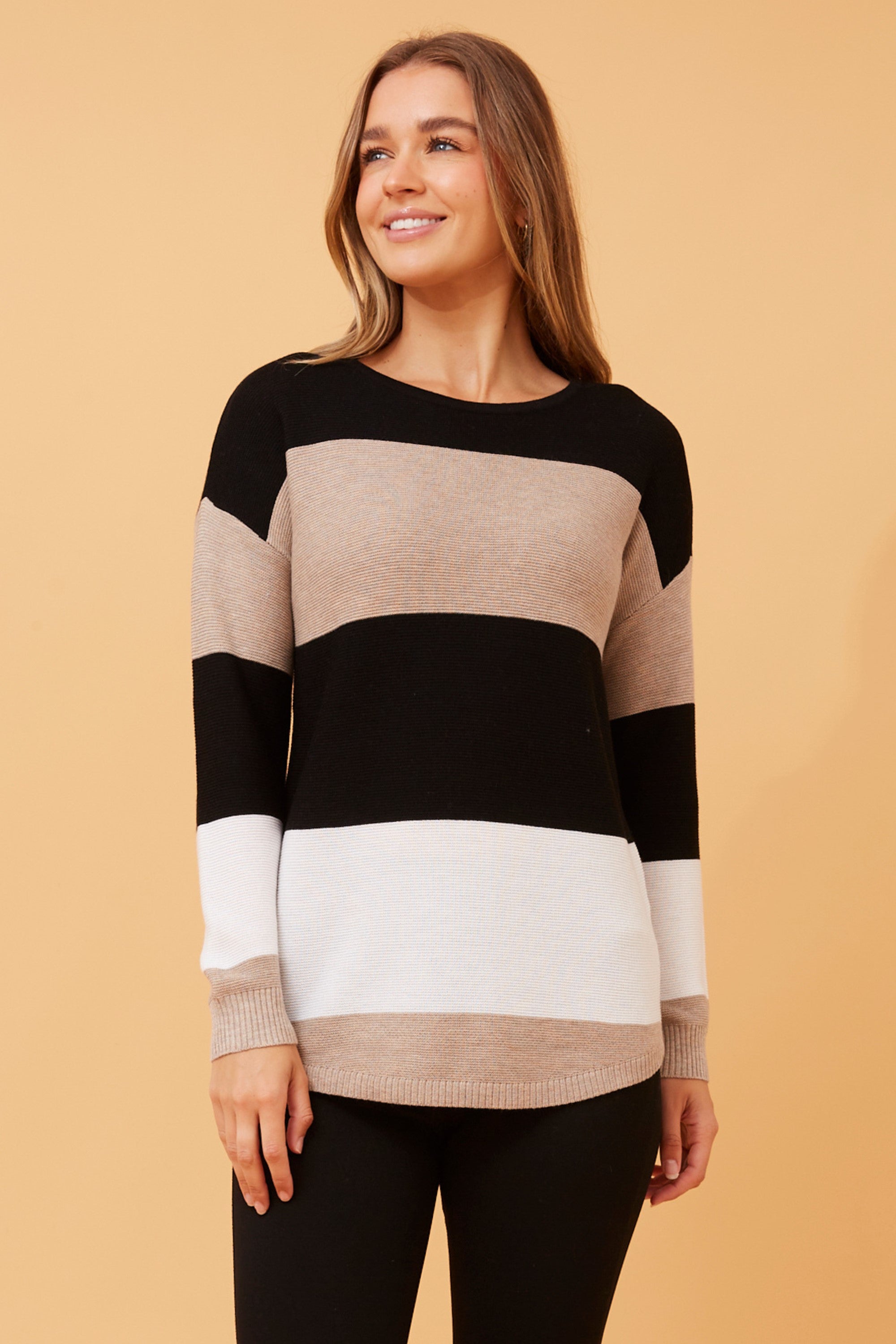 Celia Striped Knit Jumper