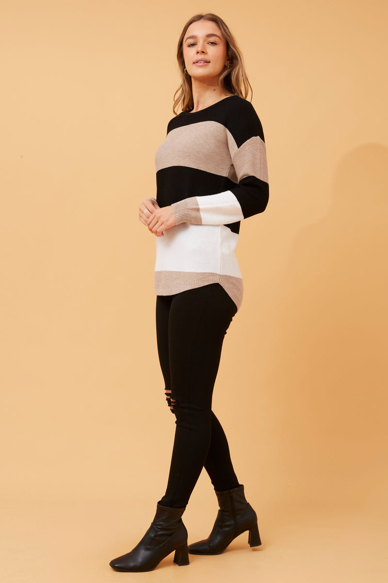 Celia Striped Knit Jumper