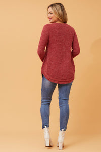 Allyn Button Detail Knit Jumper