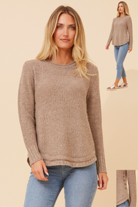 Allyn Knit Jumper Side Button Details