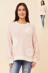 Cali  Blanket Stitching Knit Jumper