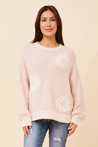 Cali  Blanket Stitching Knit Jumper