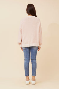 Cali  Blanket Stitching Knit Jumper