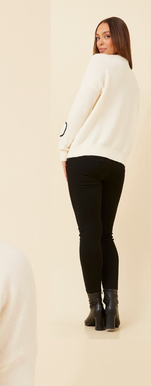 Mia Floral Cornelli Knit Jumper