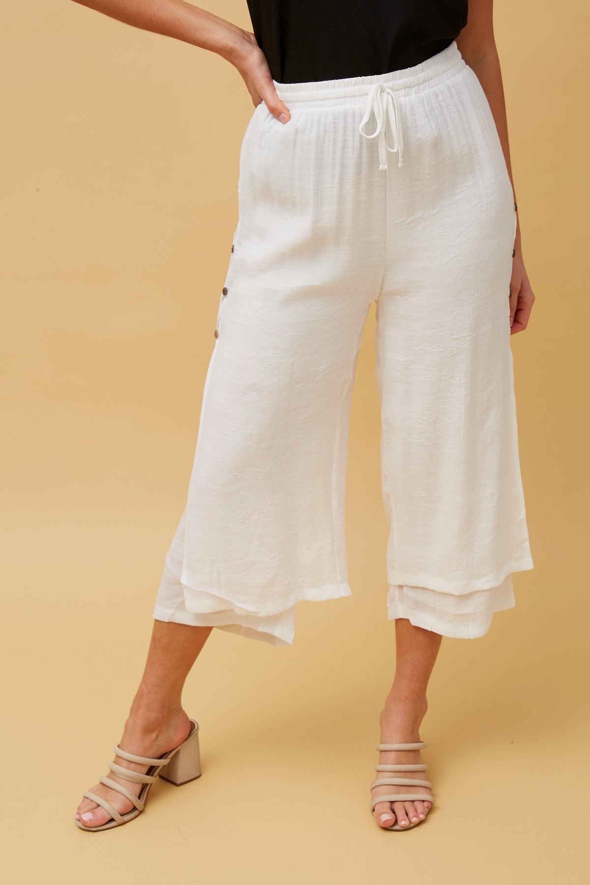 Sandy Layered Wide Leg Pants