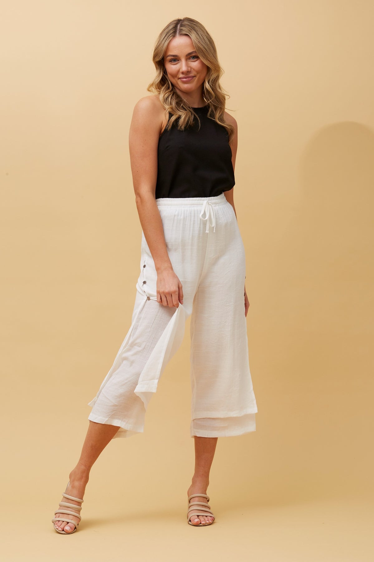 Sandy Layered Wide Leg Pants