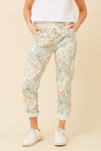 Zinnia Floral Jogger Pants