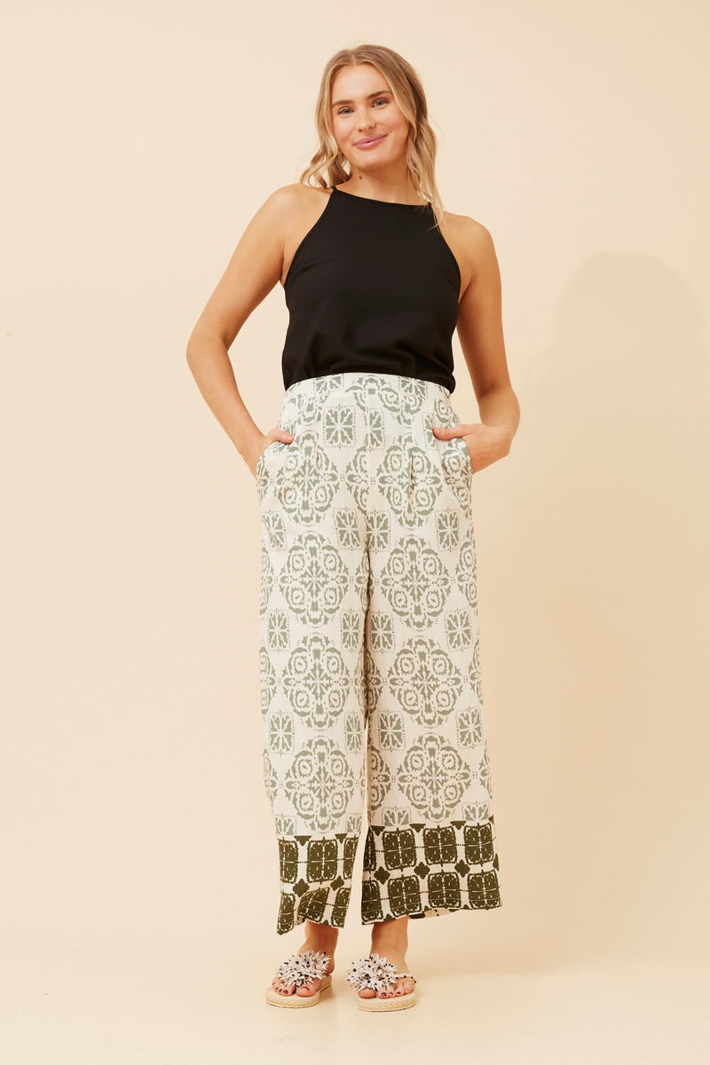 Sydney Wide-leg Pants Sage