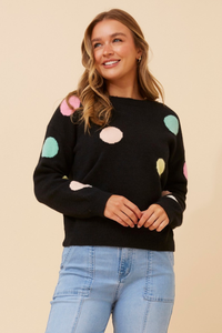 Tess Polka Dot Knit Jumper
