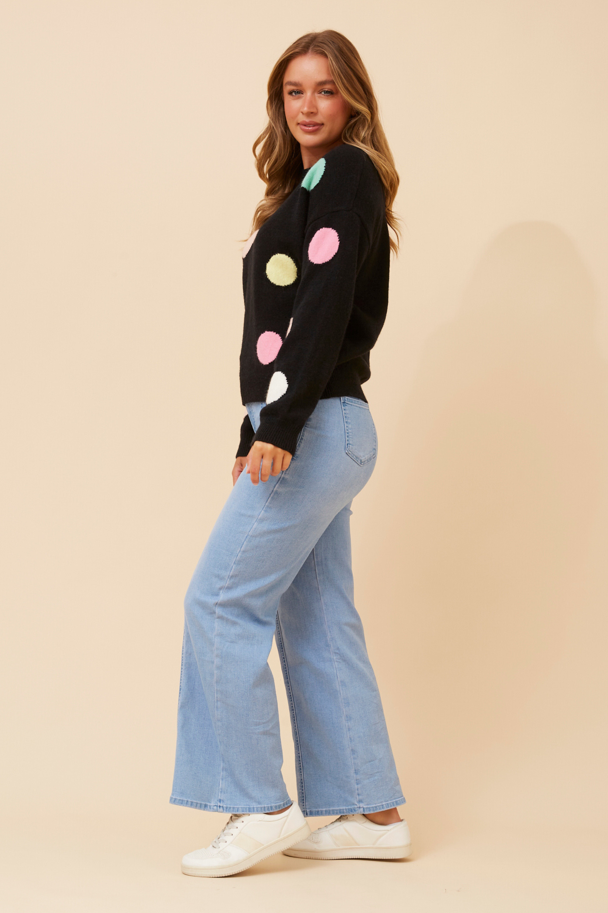 Tess Polka Dot Knit Jumper