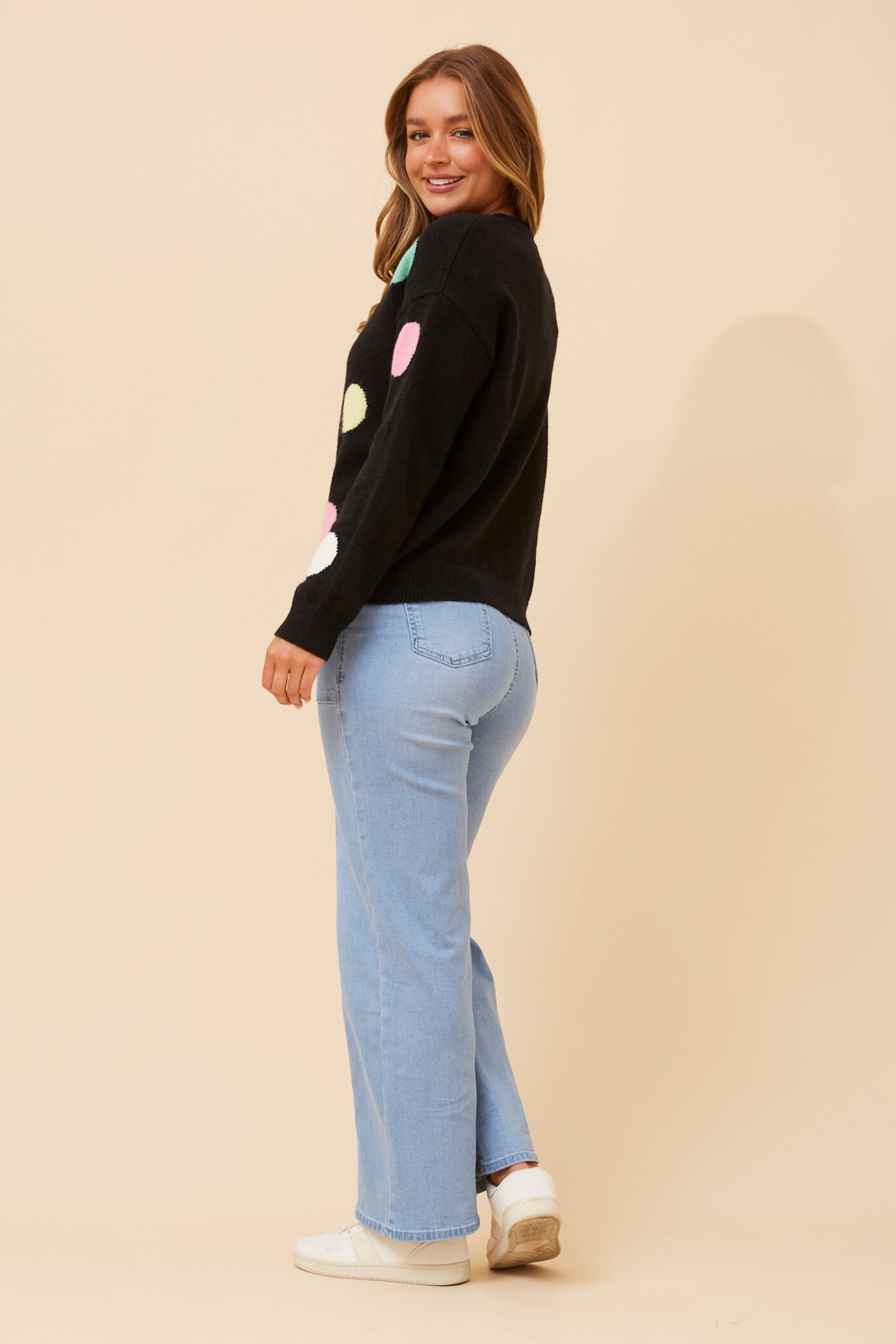 Tess Polka Dot Knit Jumper