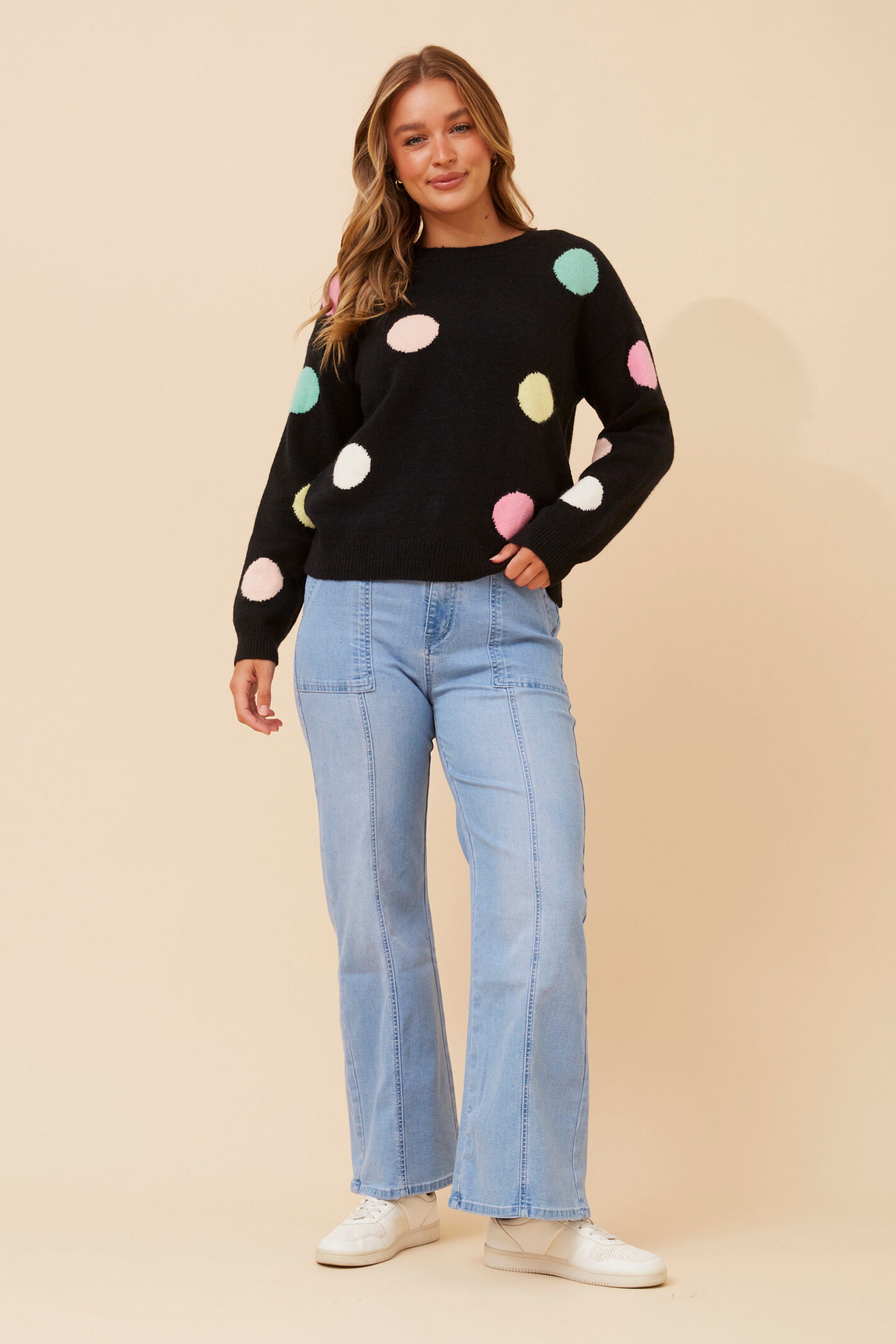 Tess Polka Dot Knit Jumper