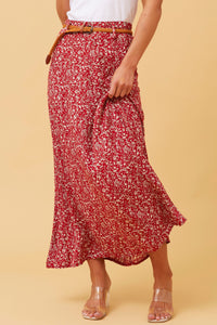 Adi Floral Print Maxi Skirt