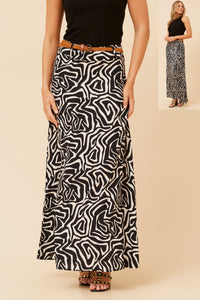 Adi Abstract Maxi Skirt