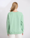 Stella + Gemma Classic Sweater Embroidered logo Green