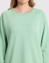 Stella + Gemma Classic Sweater Embroidered logo Green