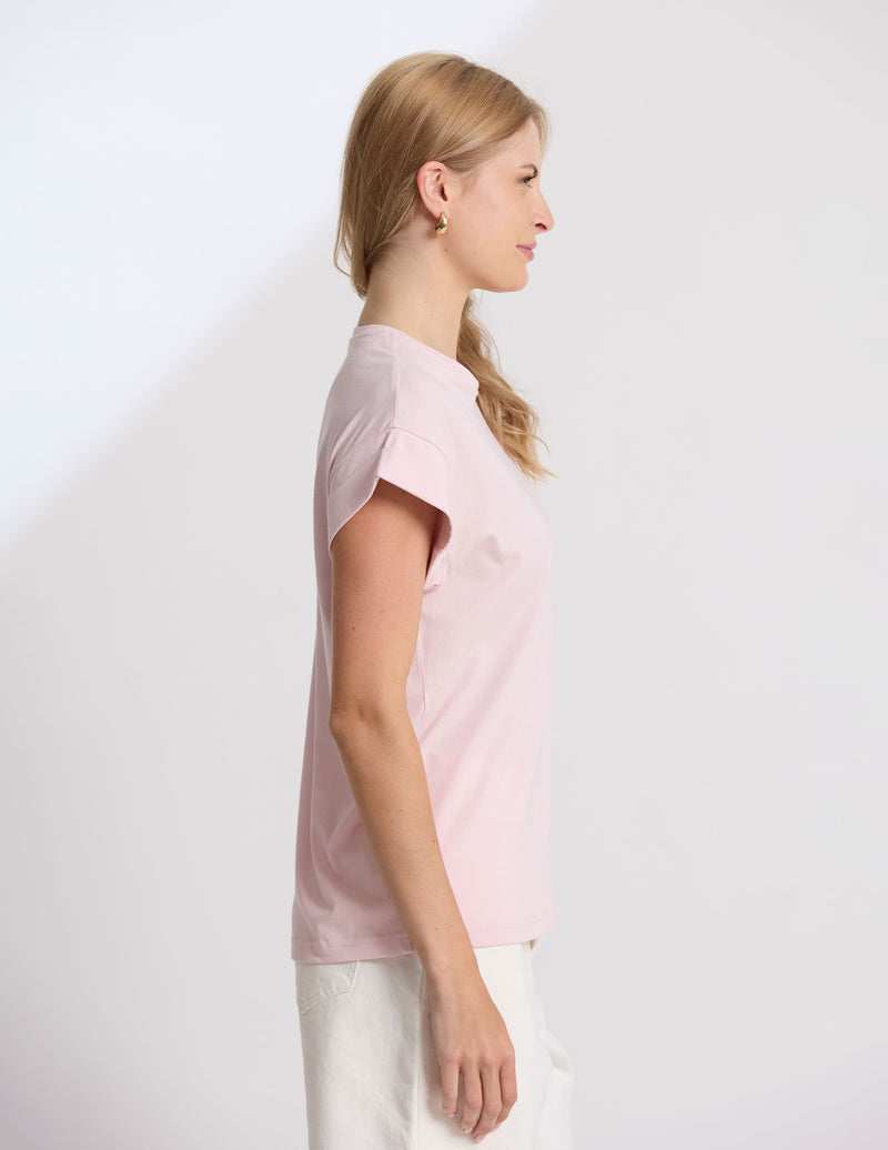 The SOHO Cuff Tee Pink Tulle