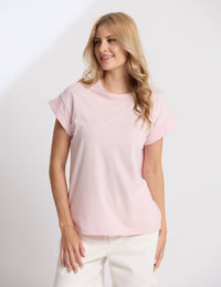 The SOHO Cuff Tee Pink Tulle