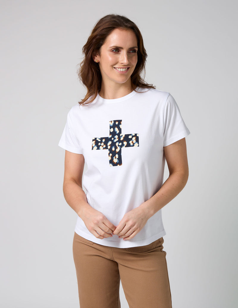 Stella + Gemma LEOPARD CROSS ACE TEE
