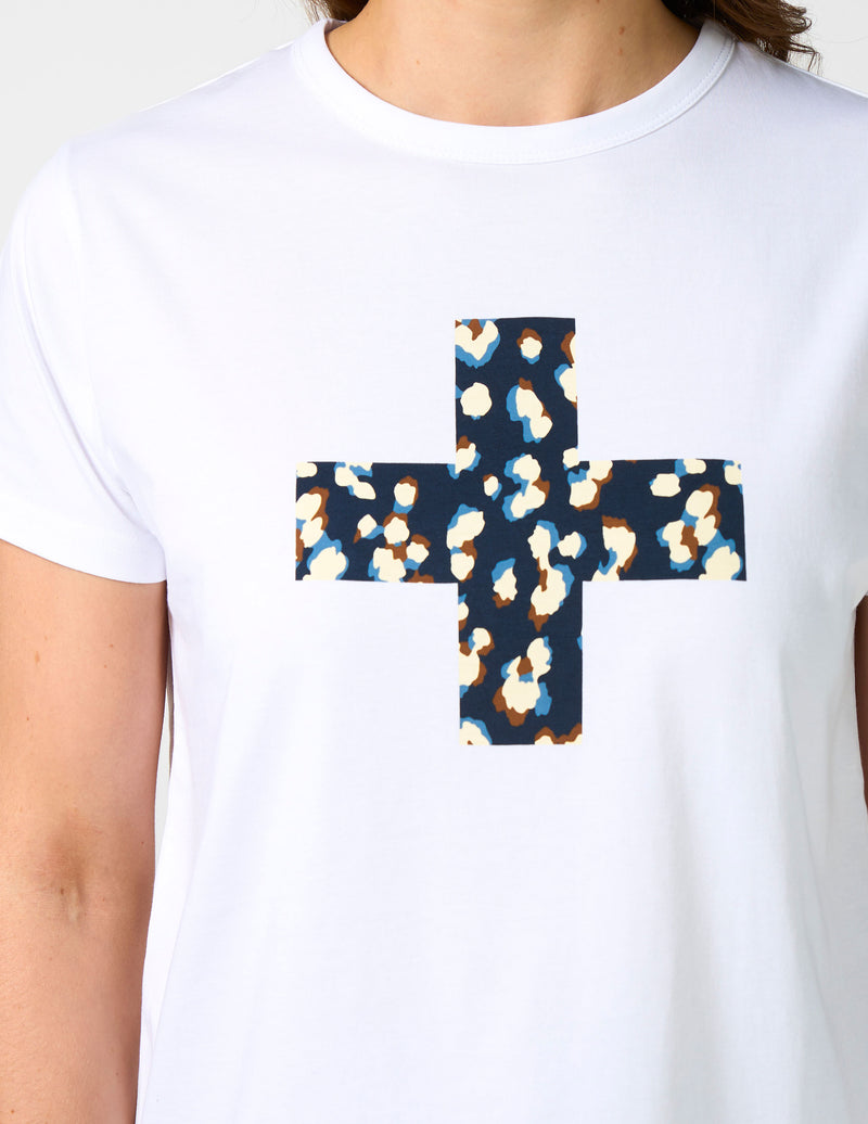Stella + Gemma LEOPARD CROSS ACE TEE