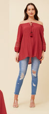 Laura  Peasant Top