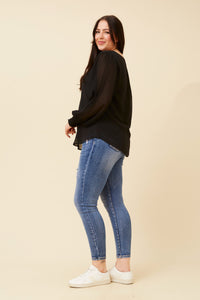 Bree Blouse – Pleated Sleeve