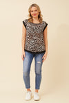 Shirley Animal Print Top