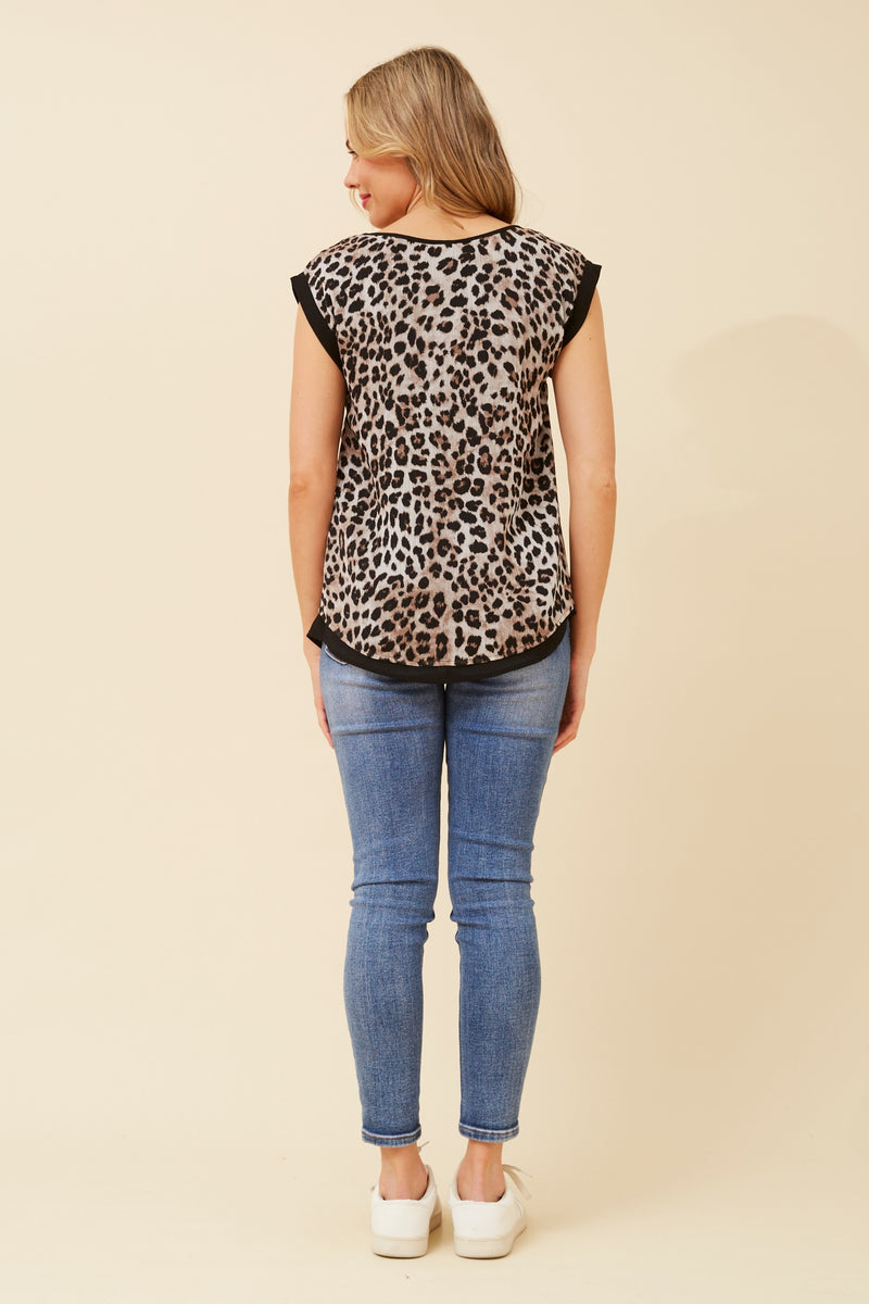 Shirley Animal Print Top