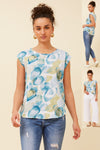 June Bubble Print Top