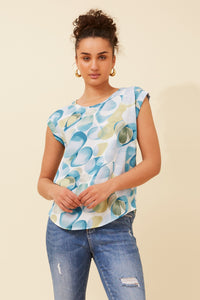 June Bubble Print Top