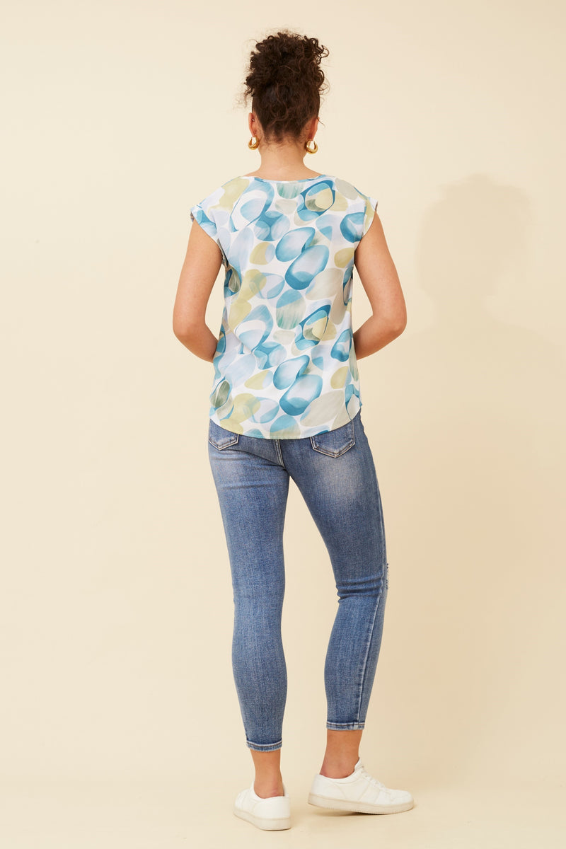 June Bubble Print Top